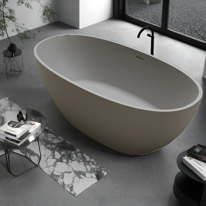 Baignoire de trempage et bain tourbillon, baignoire moderne 67 po