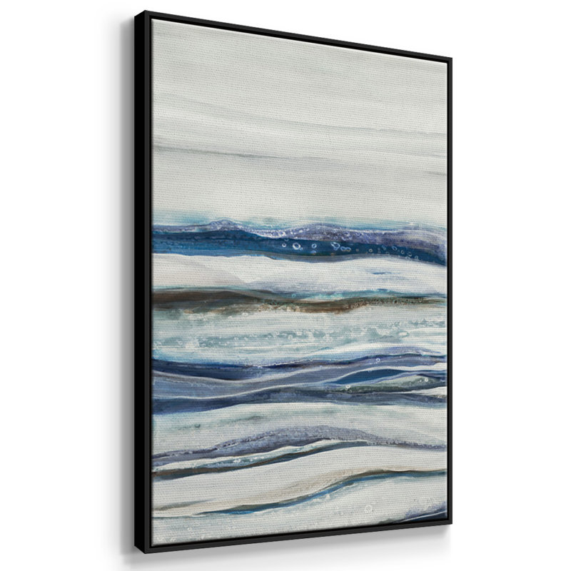 Shifting Sands - Toile encadrée multi-pièces, H 36 po x l 75 po, Cadre noir