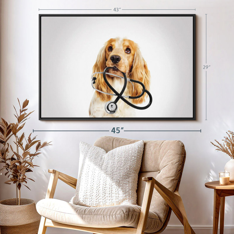 Animal «Doctor Dog», H 29 po x l 43 po