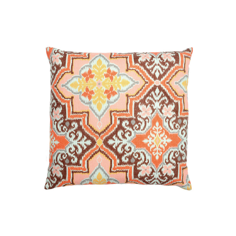 Housse de coussin Lilyana, Rose/brun