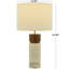 Lampe de table blanche 24,9 "
