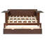 Lit de jour en bois avec tiroirs de rangement amovibles et table d'appoint hydraulique-754945580-754945582