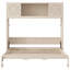 Grand lit escamotable avec armoires de rangement, beige-39405594-39405589