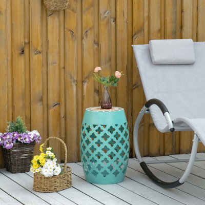 Table d'appoint et tabouret de jardin 12 po