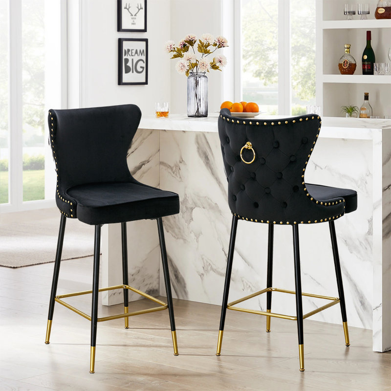 Tabouret 27,95 po Bystrc, Noir