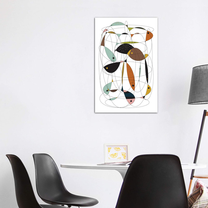 « fishing net » par flatowl-impression sur image, H 48 po x l 32 po x P 1,5 po, Toile tendue