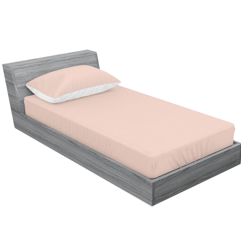 Microfiber Striped Sheet Set, Twin Sheet Set with Fitted Sheet and 2 Pillowcases