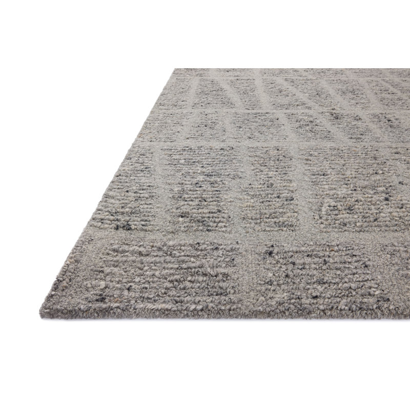 Tapis ardoise Magnolia Home par Joanna Gaines x Loloi Jones, Carré 1 pi 6 po
