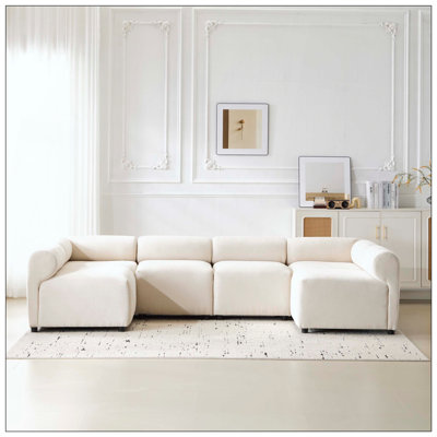 Canapé modulaire en forme de U 6 pièces pour canapé modulaire gratuit