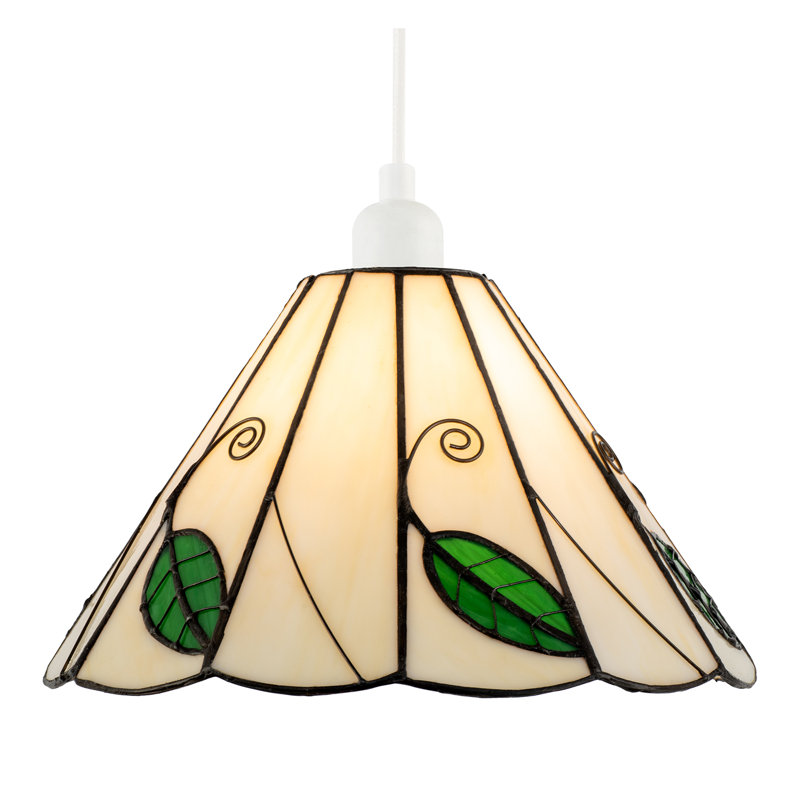 15cm H Glass Empire Pendant Shade ( No Direct Attachment Method ) in Green