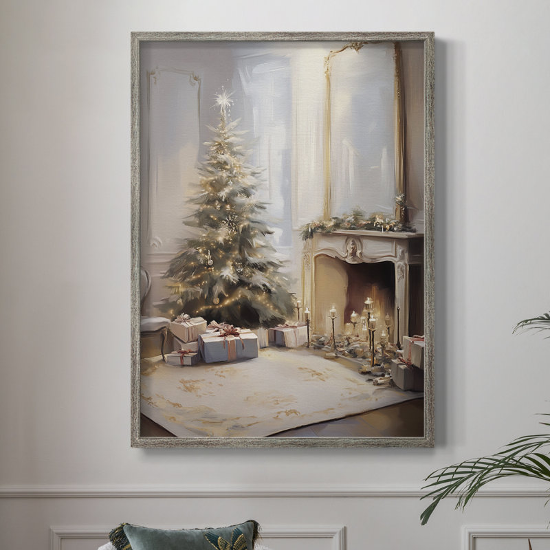 «Christmas Holiday Art», série 2-Lxxxi, reproduction d'art encadrée - bois massif XMAI81860, H 30 po x l 24 po