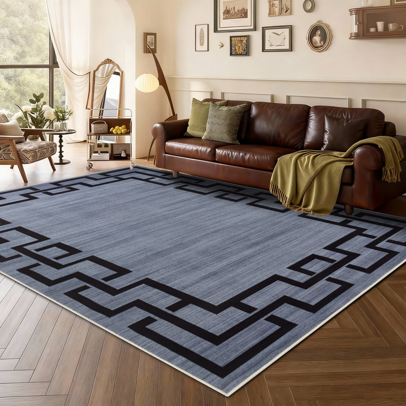 Abstract Machine Printed Shag Area Rug, Runner 80 x 300 cm