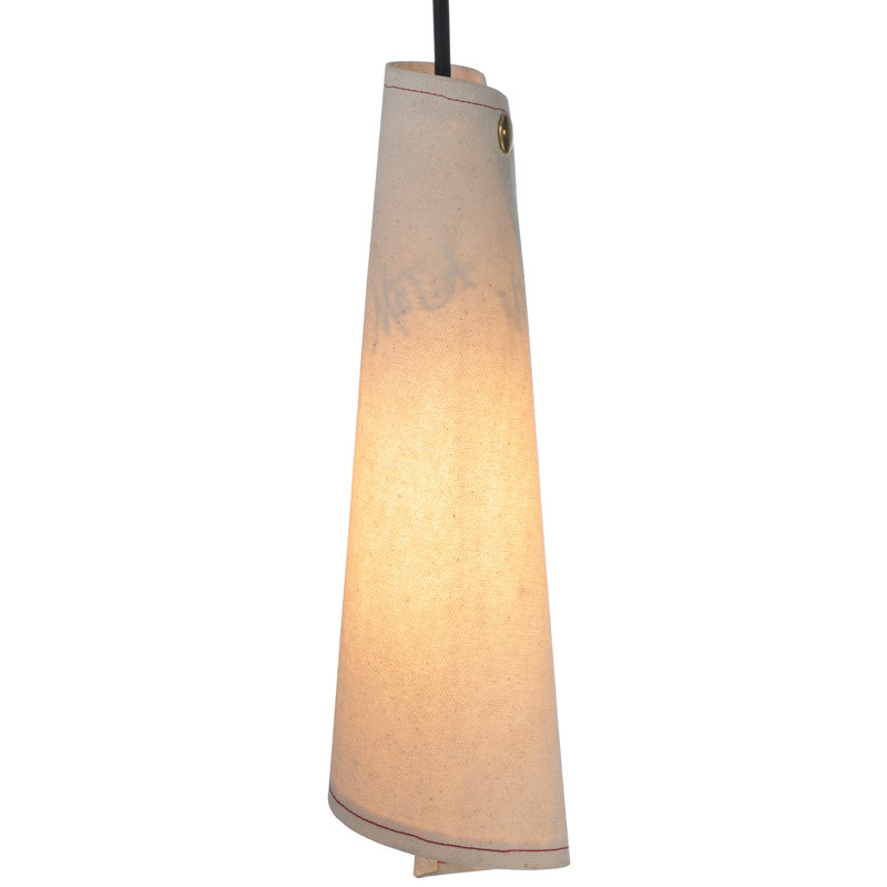 6"W Accoutre Canvas Mini Pendant