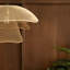 Luminaire suspendu en métal déployé Mallawa, blanc et or beige-128849778