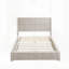 Structure de lit plateforme en bois massif avec tête de lit, aucun sommier nécessaire, conception sur pied pour un assemblage facile et durable-130075851-130075849