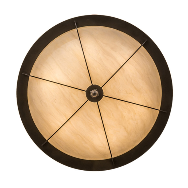 Dominga 6 - Light Flush Mount, Oil Rubbed Bronze, 12" H x 30" W x 30" D