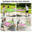 Table de ping-pong pliable et portative 6 pi - Ensemble de table de ping-pong de taille moyenne pour jouer à l'intérieur, comprenant un filet, 2 raquettes et 3 balles avec plateau vert et mauve-136848986