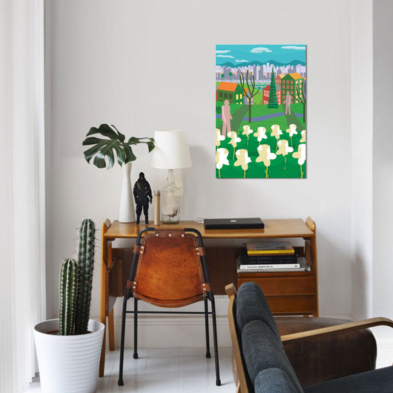 « vancouver arcadia », impression sur toile, H 12 po x l 8 po x P 0,75 po, Pas de tapis, Toile tendue