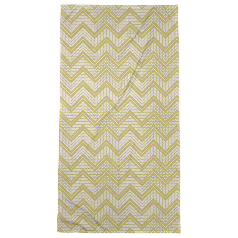 Serviette de plage Stephenie, Blanc / jaune