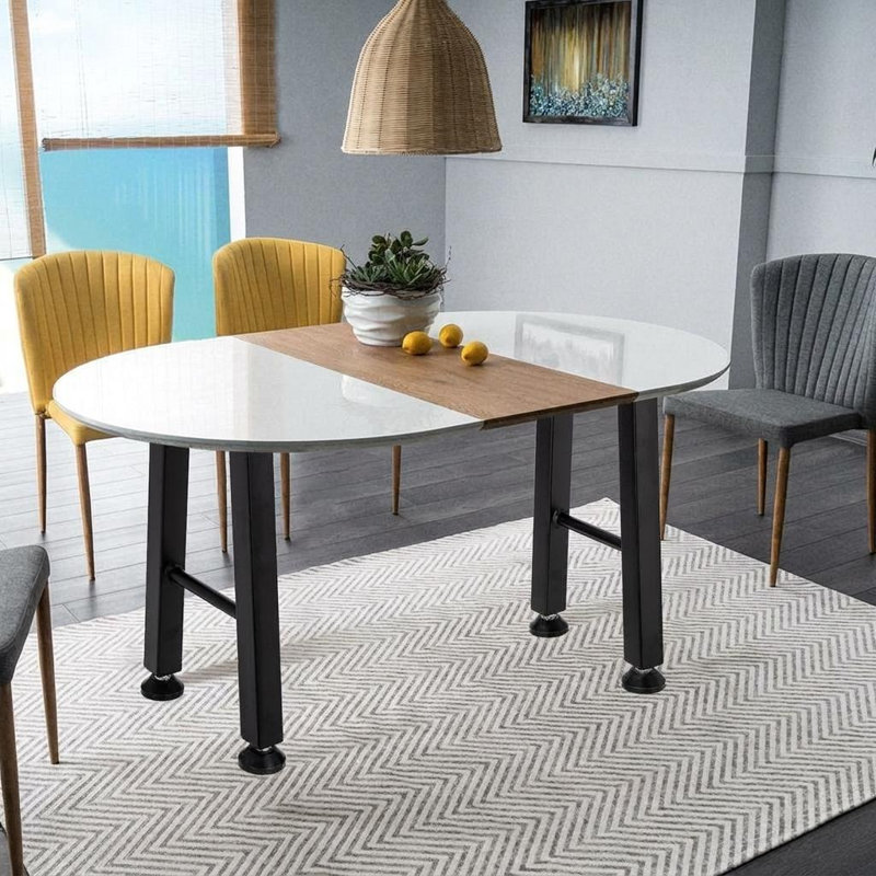 Heavy Duty Steel Table Legs – Modern X-Shape H-Style Industrial Base for Dining Table, Kitchen Island, Coffee Table – Sturdy Support – 2-Piece Set