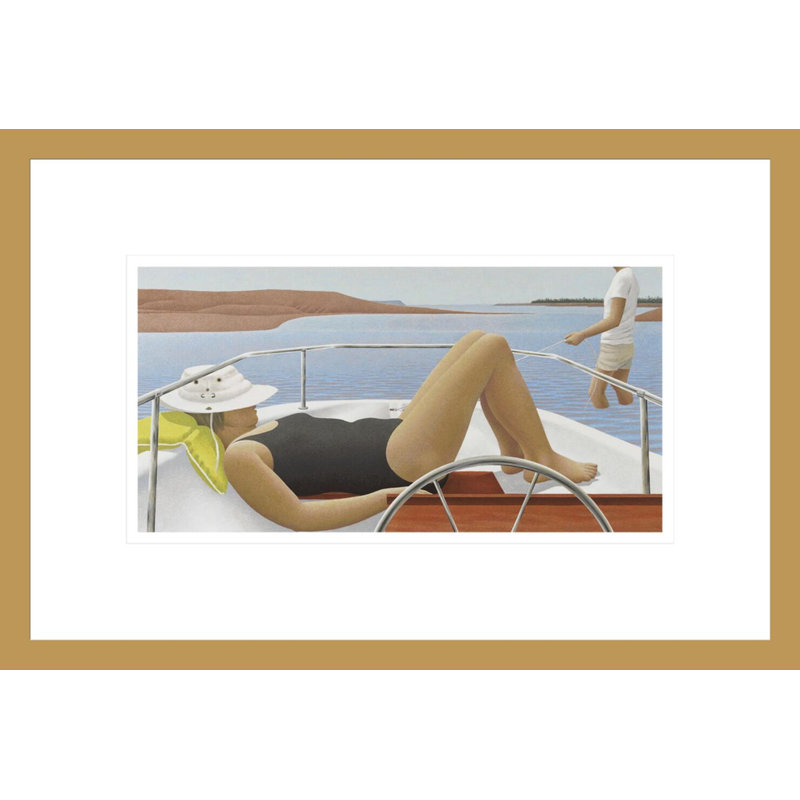 «Low Tide» par Alex Colville - Impression Giclée sur cadre, H 11,31 po x l 16,75 po