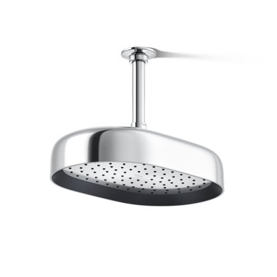 Statement2.5 GPM Oval 12 in. Rainhead with Katalyst Air-Induction Technology