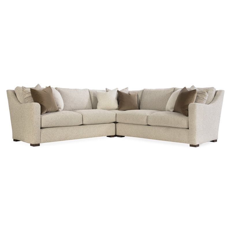 Bernhardt Ventura 3 - Piece Fabric Sectional, Symmetrical