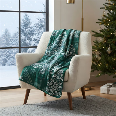 Noella Reversible Jacquard Throw