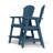 2-Person 26'' Outdoor Tall Adirondack Chairs With Table-1366476287