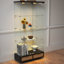 Vitrine moderne en verre avec grands tiroirs-1137119023