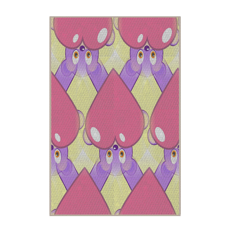 Tapis rose Neive, Rectangle 5 pi x 8 pi