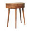 Console en bois massif à 1 tiroir Odyssey, chêne clair, brun clair-2087228832