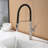 20.3" Modern Single Handle Pull Out Kitchen Faucet, 2 Flow Modes-128966333