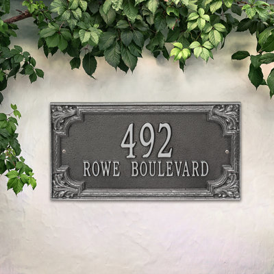 Signature Series 2-Line Wall Address Plaque