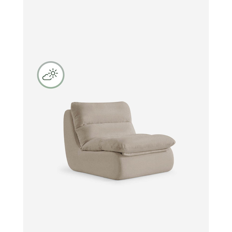 Lennox Outdoor Chair, Taupe