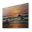 Golden Waves at Ocean Sea Shore - impression d'art mural en bois nautique et côtier-47809042-47809041