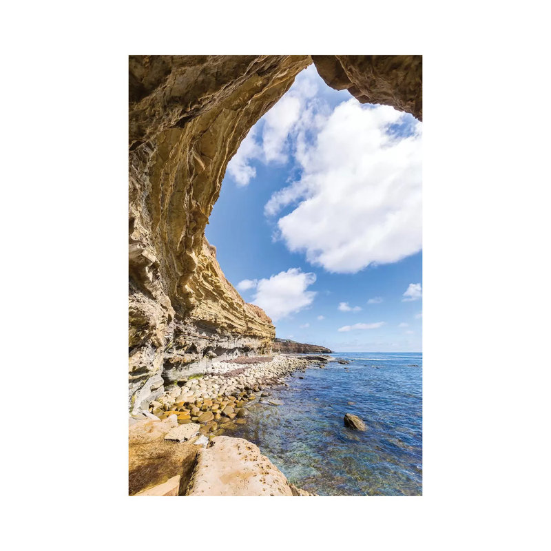 San Diego Sunset Cliffs Cave by Melanie Viola - Wrapped Canvas Print, 30.48 cm H x 45.72 cm W
