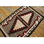 Tapis Navajo tissé à plat gris antique