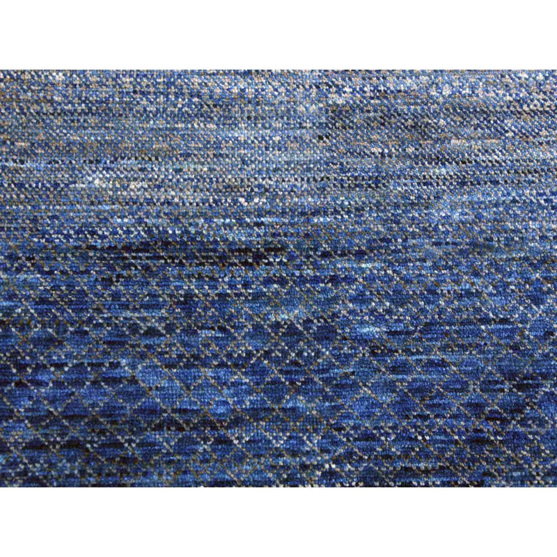 Sier One-of-a-Kind Rectangle 9'2" X 12'2" New Age Area Rug in Blue