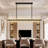 Jaylnn 60 - Light 54’’  Crystal Dimmable LED Kitchen Island Rectangle Chandelier(Includes 60XG4 Bulbs)-2077281858