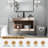 Lawan 23.6'' Single Bathroom Vanity with Ceramic Top