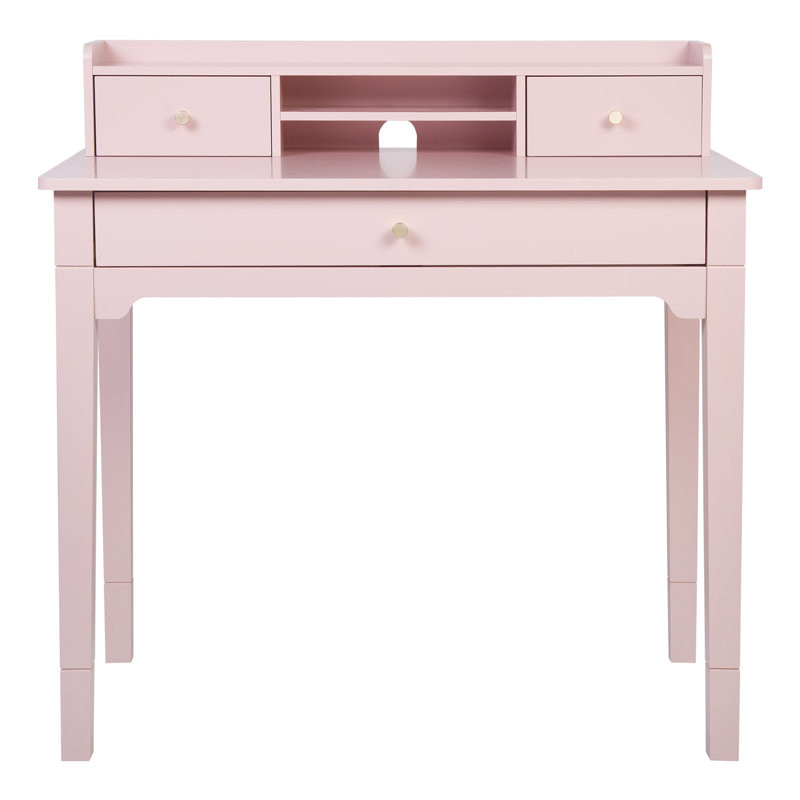 Keaton Desk with Hutch, Elegant Pink