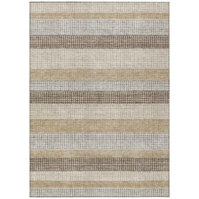 Machine Washable Indoor/Outdoor Xhevrie Beige Rug
