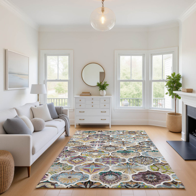 Tapis de qualité supérieure lavable à la machine Mayfield AMF2257, Beige, 2 pi 6 po x 3 pi 10 po