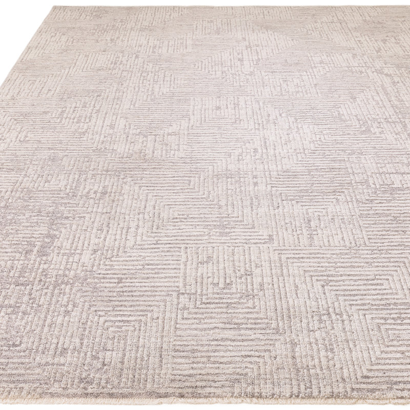 Asiatic Laurent Geometric Grey Area Rug, Rectangle 160 x 240 cm
