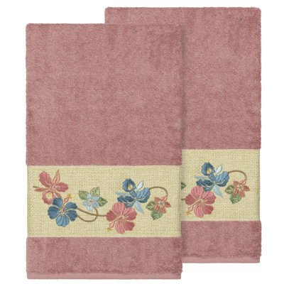 Ensemble de serviettes de bain en coton turc 2 pièces Caroline