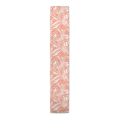 Tropical Leaves Gray Table Runner