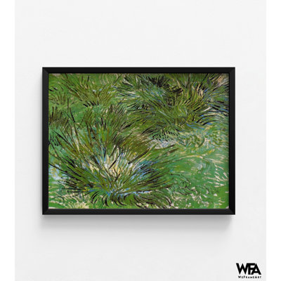«Clump of Grass» par Vincent Van Gogh, reproduction d'art sur toile verte, reproduction de peinture à l'huile, reproduction d'herbe verte, reproduction naturelle de Van Gogh