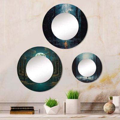 Kymber Metal Round Mirror