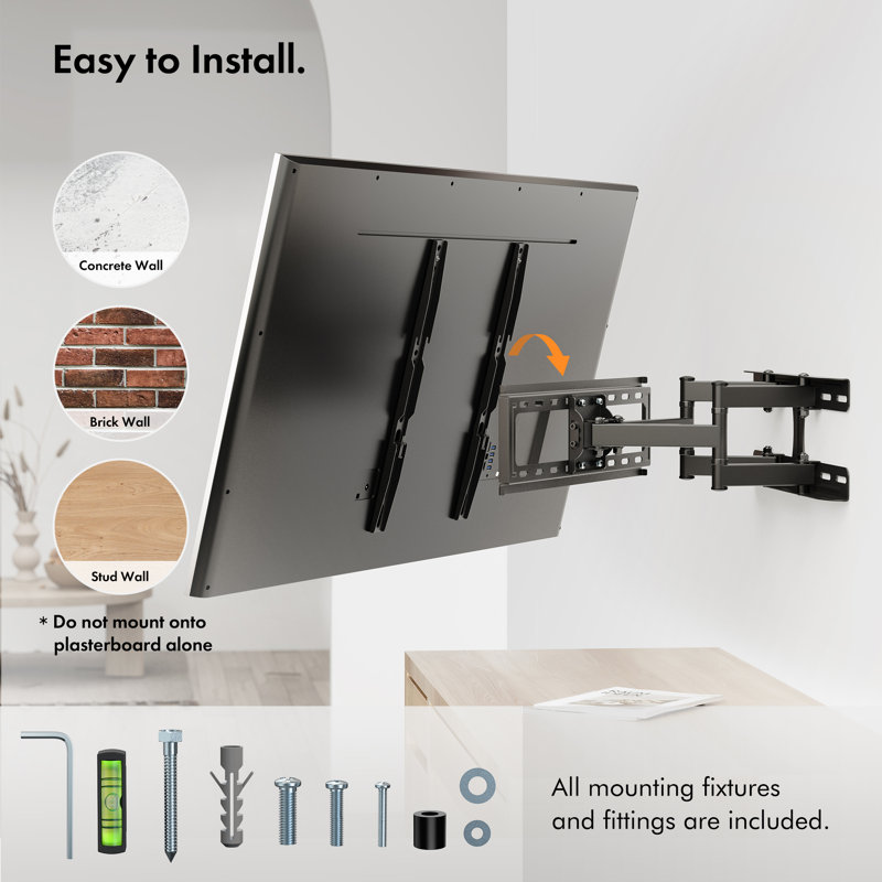 VonHaus Single Screen Wall Mount
